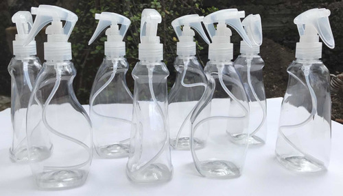 8 Atomizadores Transparentes De 250 Ml Cada Uno