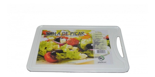 Tabla De Picar Carne Verdura Plástica 36x26 Colores