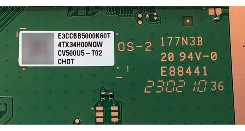 T-con Daewoo Original E3ccbb5000k60t Cv500u5-t02 Daw50ur (Usado)