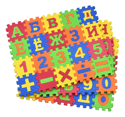 Puzzle Play Mat Alfabeto Número Eva Estera De Gateo Estera