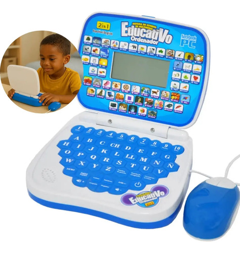 Laptop Infantil Brinquedo Educativo Interativo Inglês Atacarejo Kids
