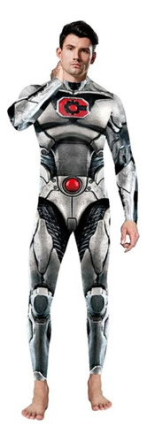 Superhéroe Cyborg Cosplay Zentai Catsuit Sexy Hombre Mono