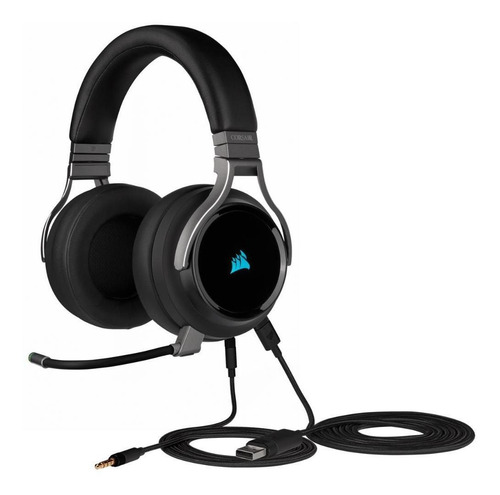 Headset Gamer Corsair Virtuoso Rgb Wireless Surround 7.1 Cor Carbon