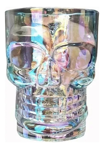 Vaso Cervecero Calavera 500 Ml X 2 Unidades Fiesta Decoracio Color Tornasol