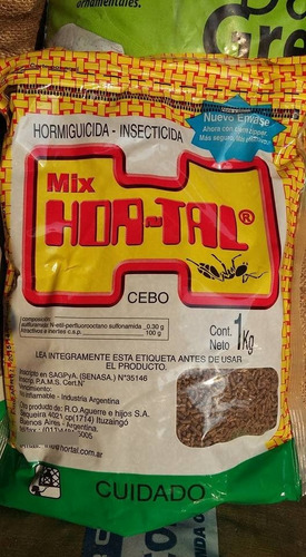 Imagen 7 de 8 de Hortal Hormiguicida 1 Kg.cebo Hormigas Hortal Mirex Envios