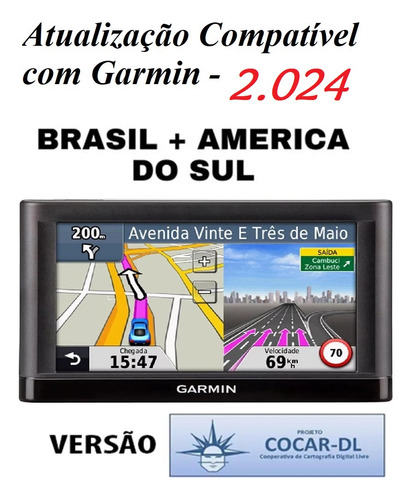 Lançam. Atualização  Gps Garmin Brasil + America Sul 