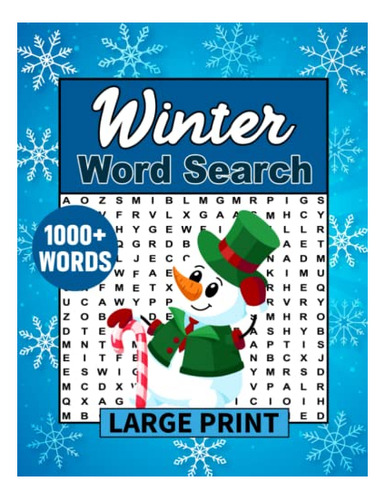 Book : Winter Word Search Large Print Challenging Word Find