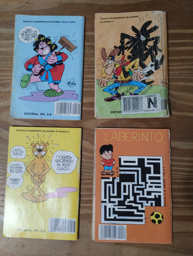Lote 4 Revistas Diversión, Pasatiempos Para Jovenes. Iru (Usado)