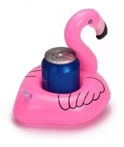 Flotador Flamingo Portavasos Inflable Piscina Pool Party
