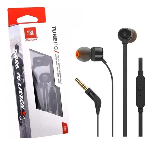 Auriculares de botón  JBL T110, De botón, Con cable, Micrófono