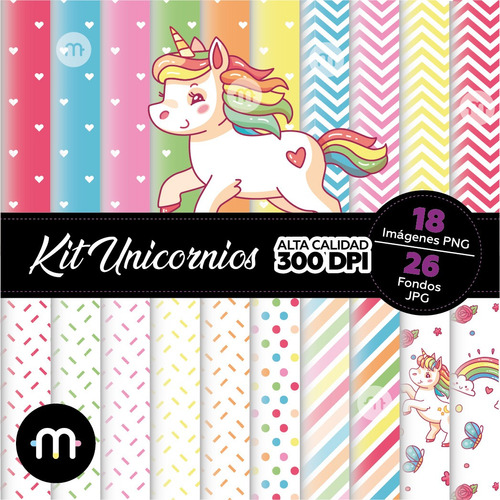 Kit Unicornios Nena Imágenes Png Y Fondos Papeles Jpg 