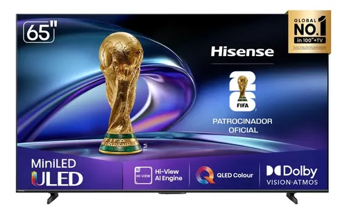 Hisense Smart TV 4K 65 Polegadas 65U6QV Mini LED Dolby Vision Alexa Google