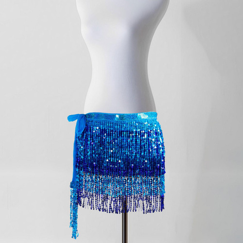 . 2 Falda Con Borlas De Lentejuelas For Mujer, Bufanda De