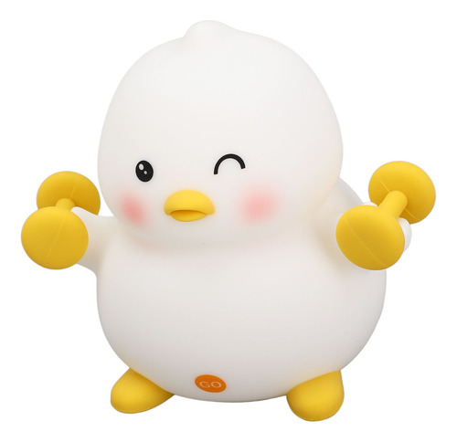 Pat Innovador Duck Bean Nursery Night Usb De Silicona De 3 M