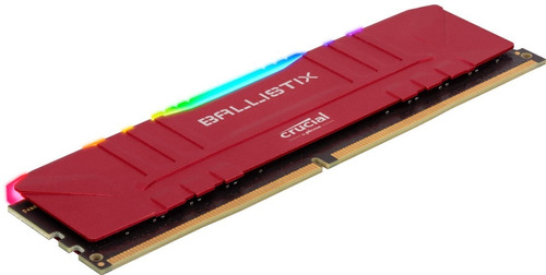 Ballistix Memoria Gamer Ram Para Pc 8gb Ddr4 3200 Red Rgb