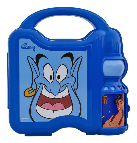 Lonchera Aladdin Genio Disney Infantiles Botella Cilindro Para Agua