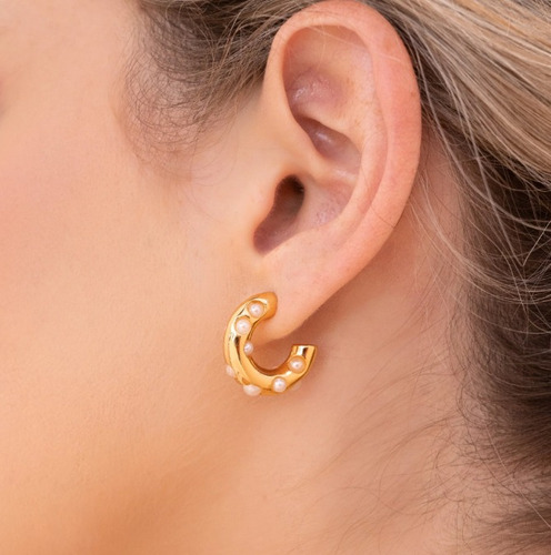 Aretes Candongas Baño Oro 24k Y/o Plata Para Dama Mujer 