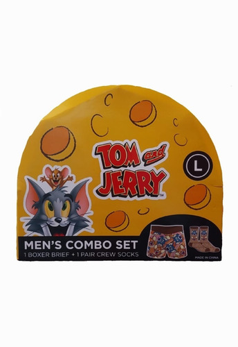 Tom And Jerry Combo Set De Calcetas Y Boxer