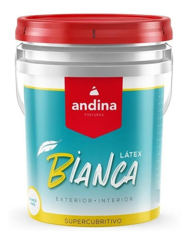 Latex Bianca Interior / Exterior Mate Blanco 4 L - Pisano