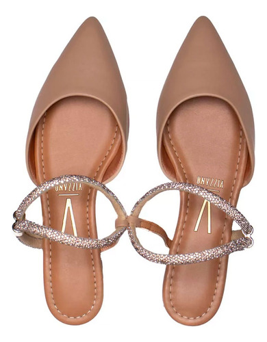 Sapatilha Slingback Feminina Vizzano 1206.100 Com Strass