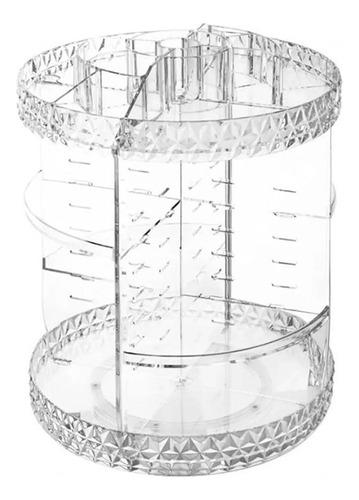 Organizador Porta Maquiagem Giratorio 360 Acrilico