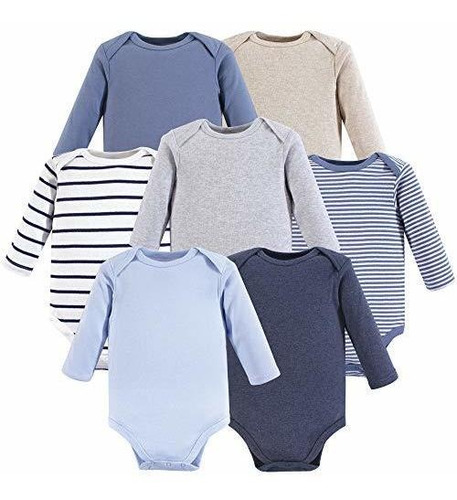 Hudson Baby Unisex Baby Cotton Long-sleeve Bodysuits
