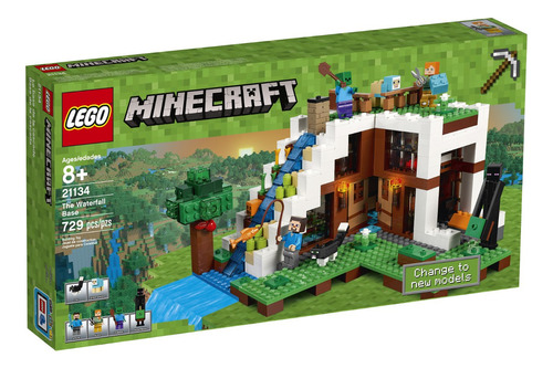 Lego 21134 Minecraft La Cascada Base 729 Pcs 