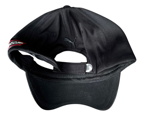Gorra Curva -ferrari- Varios Modelos Goma 3d Negro N Lisa Unitalla