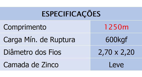Arame Ovalado 1250m 16x14 (2,7 X 2,2mm ) Pantanal Morlan