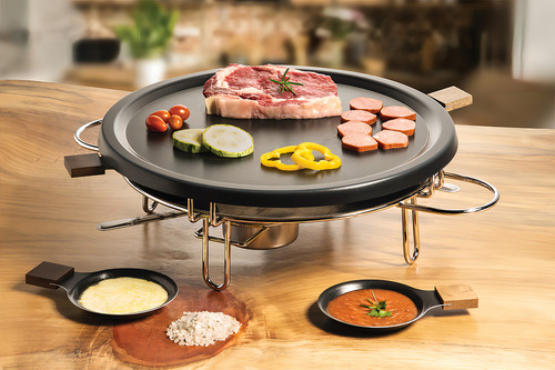 Grill 4 Peças 37 Cm Preto Forma Inox Antiaderente