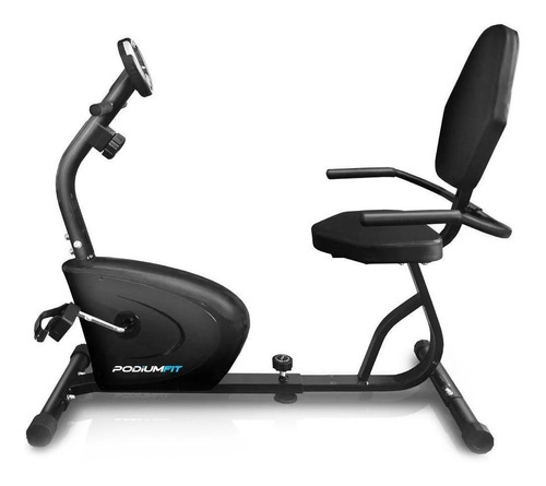 Bicicleta ergométrica PodiumFit H90 horizontal cor preto