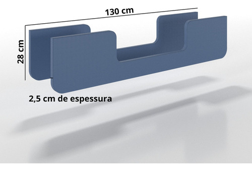 Kit Barra Lateral Para Mini Cama E-galaxy Azul Aawt