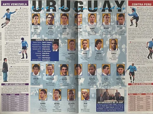 Folleto Del Partidos Uruguay Vs Venezuela Perú, 2000, Ez2c1