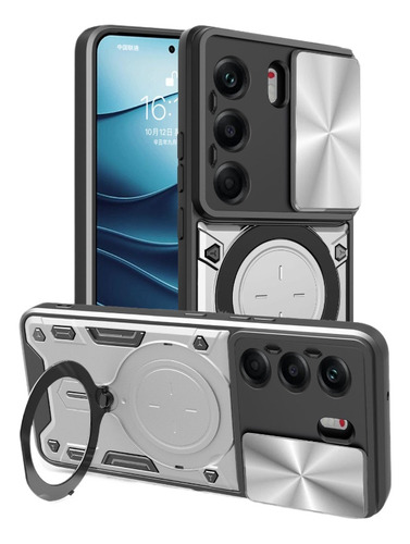 Funda Con Soporte Magnético Para Tecno Camon 40 Pro 4g