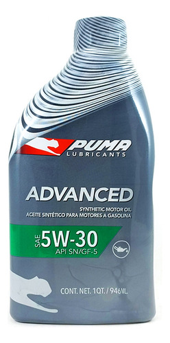 Aceite 5w-30 Puma X 1 Litro + Ticket Cambio De Aceite Gratis