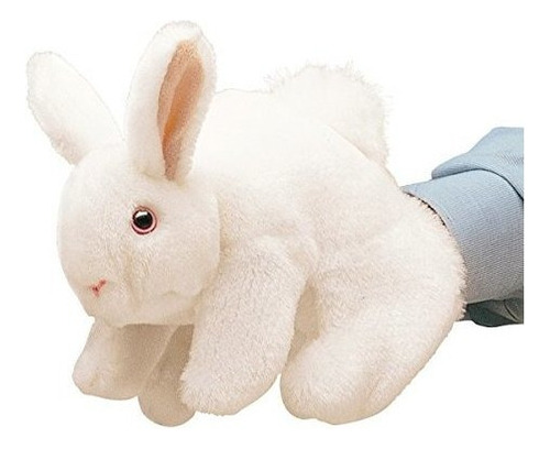 Folkmanis White Bunny Rabbit Puppet Hand Puppet