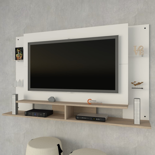 Panel Tv Flotante Mueble Moderno Rack Led 32 A 55 Pulgadas