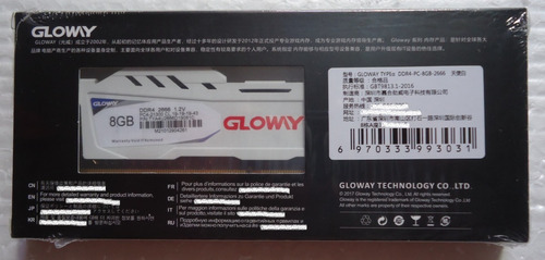Imagem 5 de 7 de Memória Ram Ddr4 16gb (2x8gb) Gloway Gamer Pc4-21300 2666mhz