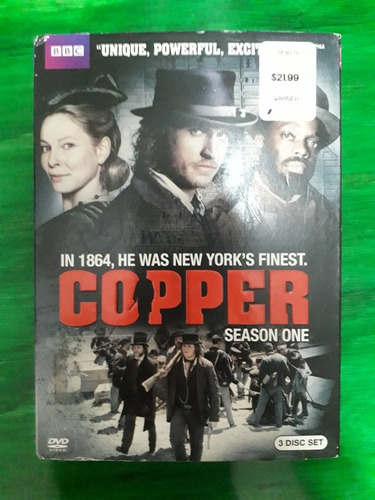 Copper Bbc Cineflix Primera Temporada En Dvd 3 Discos