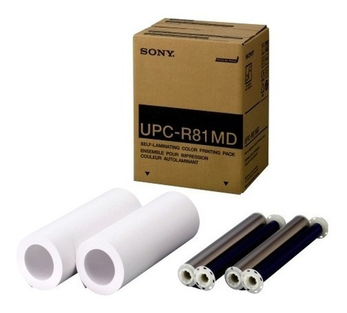 Kit Papel Térmico Color Sony Upc-r81md Facturado