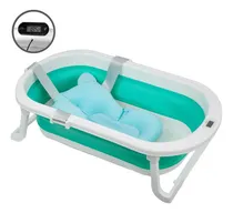 Comprar Bañera Plegable Avanti Delfin C\u002Freductor Y Termometro 25lts Color Verde Liso