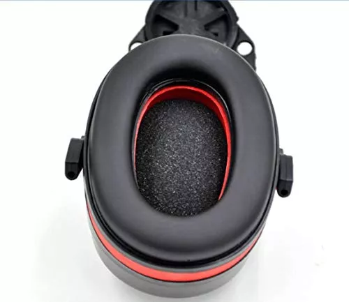 Casco con cancelación de ruido, orejeras acoplables para bloquear la  reducción de sonido, protección para los oídos para el sitio de  construcción