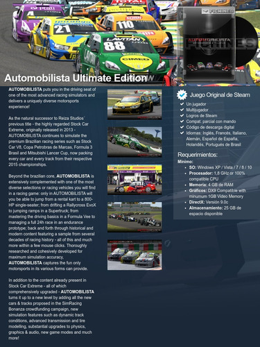Automobilista Ultimate Edition - Original Pc - Steam #431600