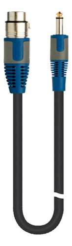 Cable De Microfono Negro, Quiklok Rok Solid Rksm300-6