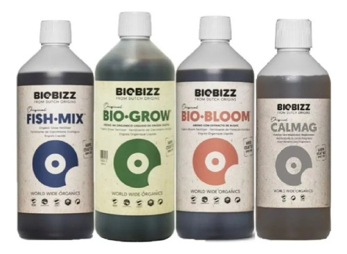  Biobizz Pack Grow Bloom Fish Mix Calmag X 500ml