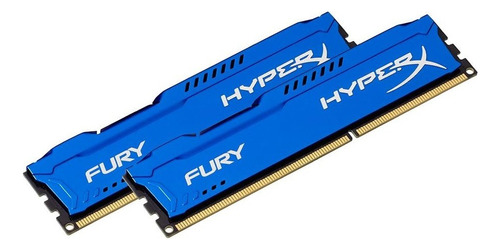  Memoria Hyper Fury Blue 8gb Ddr3 1600 Mhz - Nuevo Sellado