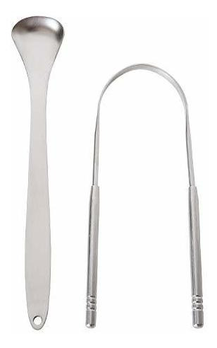 Donxote Limpiador De Lengua De Acero Inoxidable Juego De 2