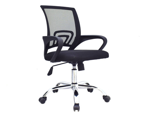 Silla Escritorio Gerencia Cromada Espalda Media Ergonómica