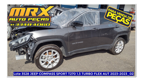 Sucata Jeep Compass Sport T270 1.3 Turbo Flex Aut 2023