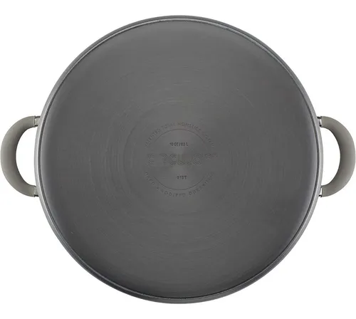 Olla 9,46 L Aluminio Anodizado Con Tapa Vidrio Circulon
